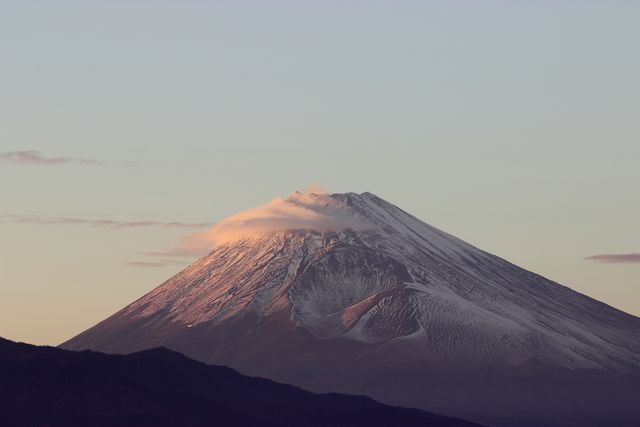 Monte Fuji al atardecer